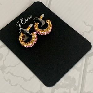 J. Crew bezel earrings